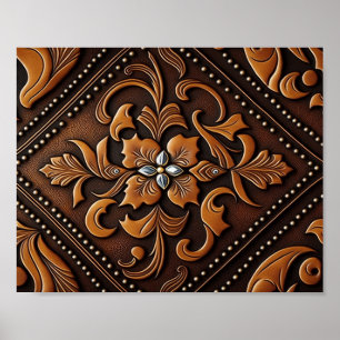 Tooled Leather Poster