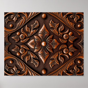 Tooled Leather Poster