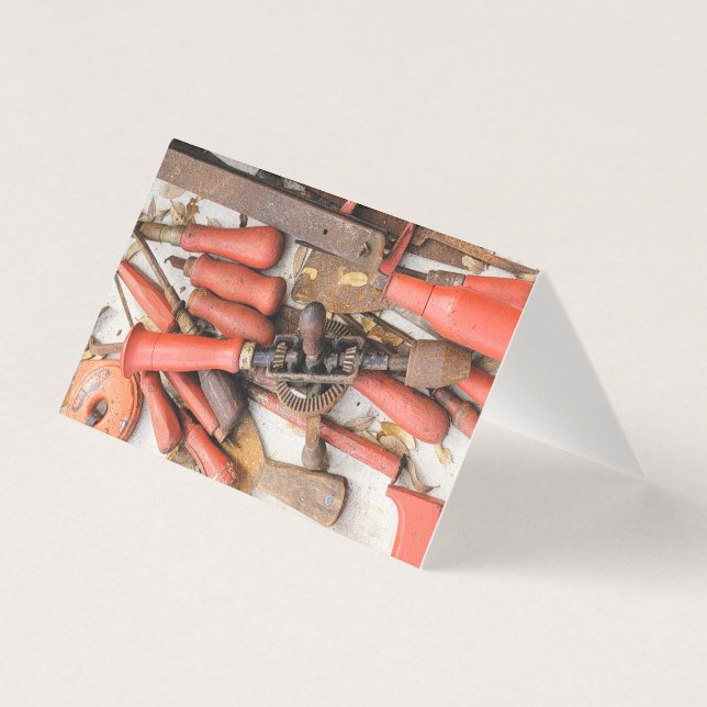 Tools Antique Rustic Red Man Tool (Front)