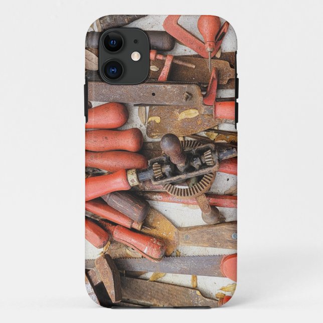 Tools Antique Rustic Red Man Tool Case-Mate iPhone Case (Back)