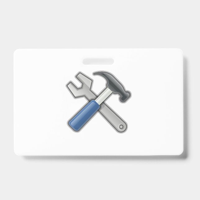 Tools, Hammer and Wrench Badge (Front)