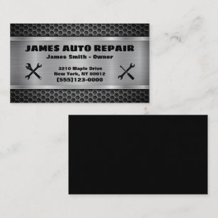 Tools Metal Design Car Auto Repair  Business Card