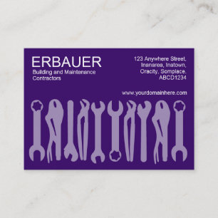 Tools of the Trade (Chubby) - Deep Purple Business Card