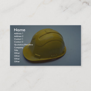 Tools of Trade- Hard hat Business Card