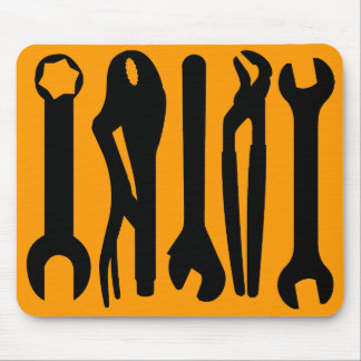 Tools - Orange FF9900 Mouse Pad
