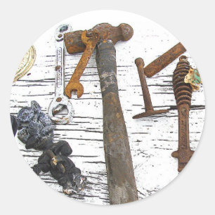 Tools Round Sticker
