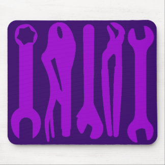 Tools - Shades of Purple Mouse Pad