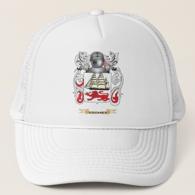 Toomey Family Crest (Coat of Arms) Trucker Hat (Front)