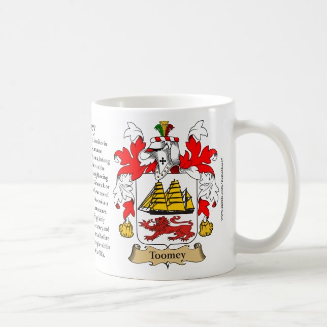 Toomey, the Origin, the Meaning and the Crest Coffee Mug (Right)