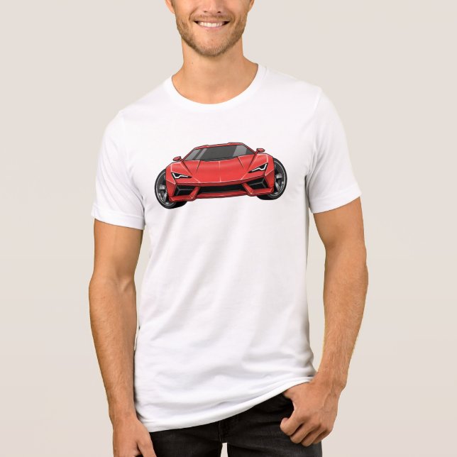Toon Car Style Tri-Blend Shirt (Front)