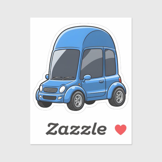 Toon Car with Arched Roof Lines (Sheet)