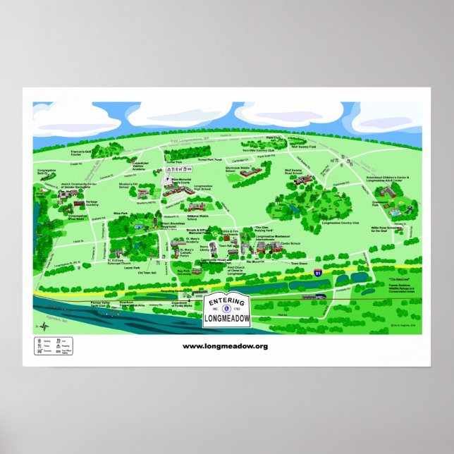 Toon of Longmeadow Poster (23.38x16" updated 2016) (Front)