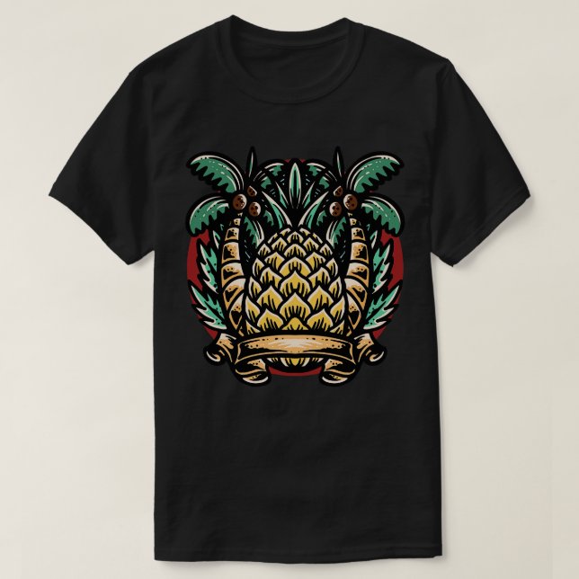 toon Pineapple T-Shirt (Design Front)