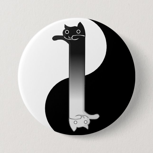 Toon Tao of Longcat 3 Inch Round Button (Front)