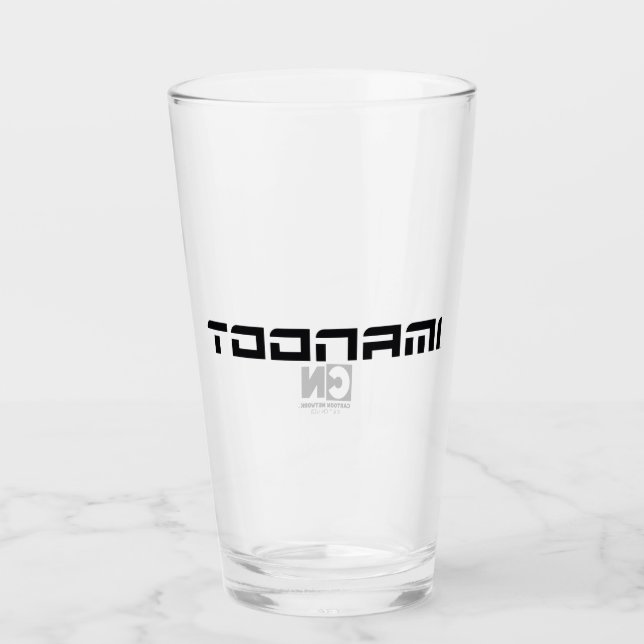 Toonami Futuristic Font Logo Glass (Front)