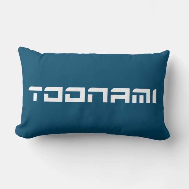 Toonami Futuristic Font Logo Lumbar Pillow (Front)