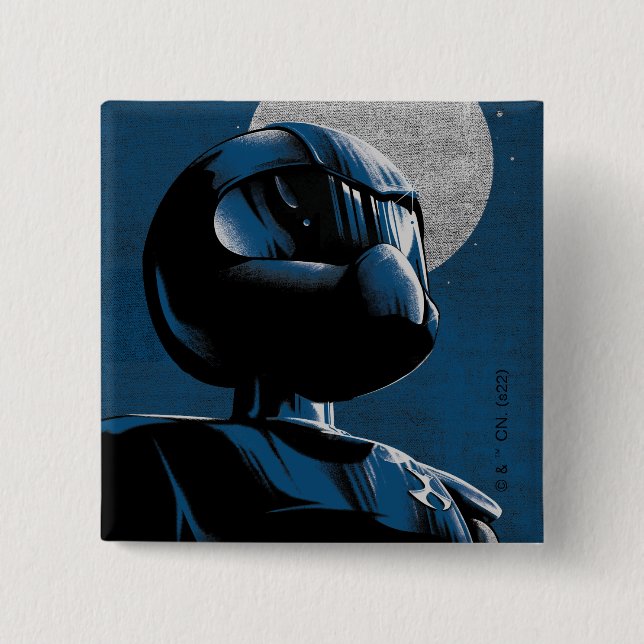 Toonami TOM 5 Moonlight Graphic 2 Inch Square Button (Front)