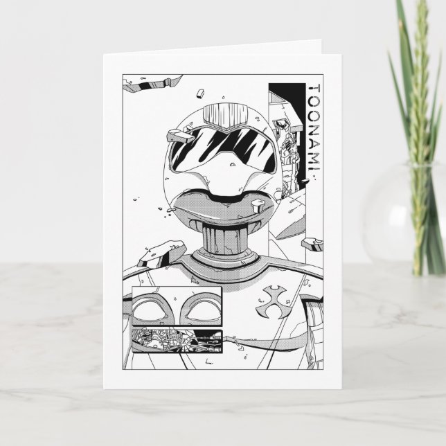 Toonami TOM 5 & SARA Comic Style Bumper Card (Front)