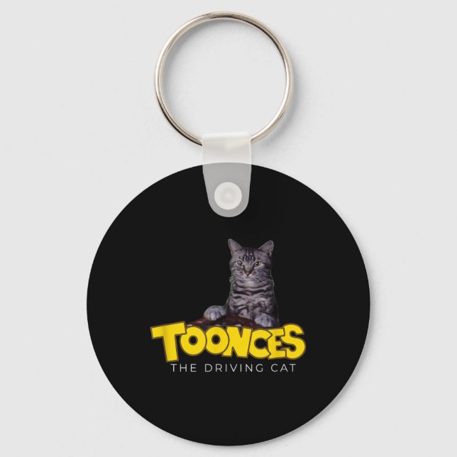 Toonces The Driving Cat  Keychain (Front)