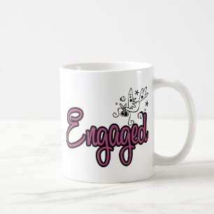 ToonDoveEngagedPink Coffee Mug