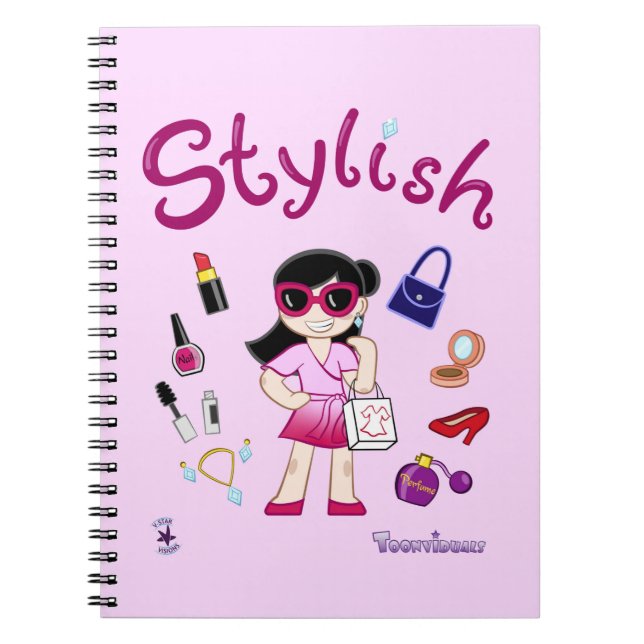 TOONVIDUALS Cahier à spirale fille modèle élégant  (Devant)