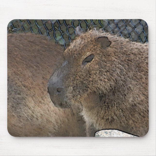 toony Capibarah Mouse Pad (Front)