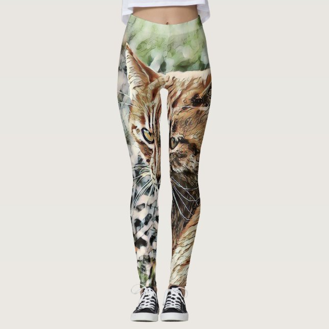 toony cat leggings (Front)