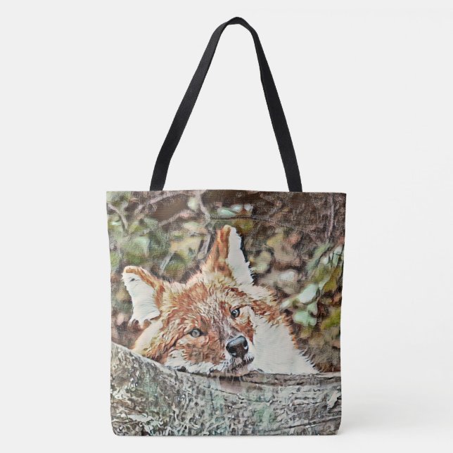 Toony Fox Tote Bag (Front)