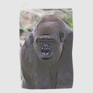 toony Gorilla Golf Towel