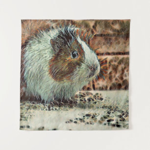 toony guinea pig tapestry