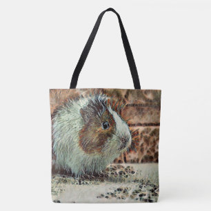 toony guinea pig tote bag