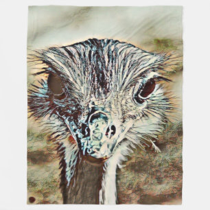 toony ostrich fleece blanket