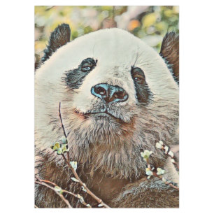 toony panda tablecloth