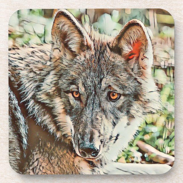 toony wolf coaster (Front)