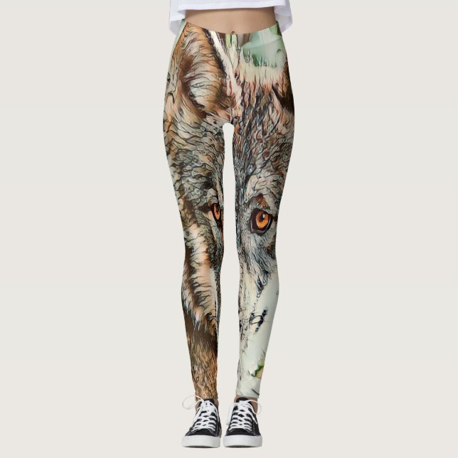 toony wolf leggings (Front)