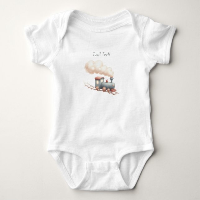 Toot! Toot! Train Baby Bodysuit (Front)