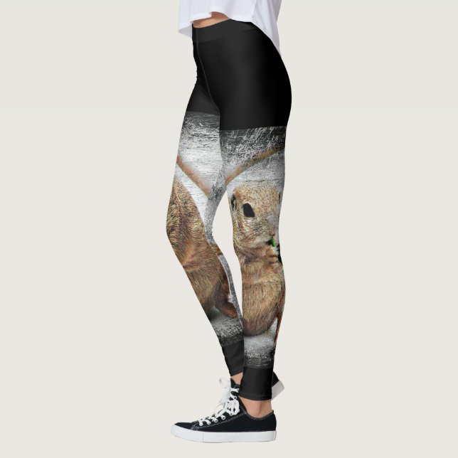 "Toot Your Own Horn" Ground Squirrel Leggings (Left)