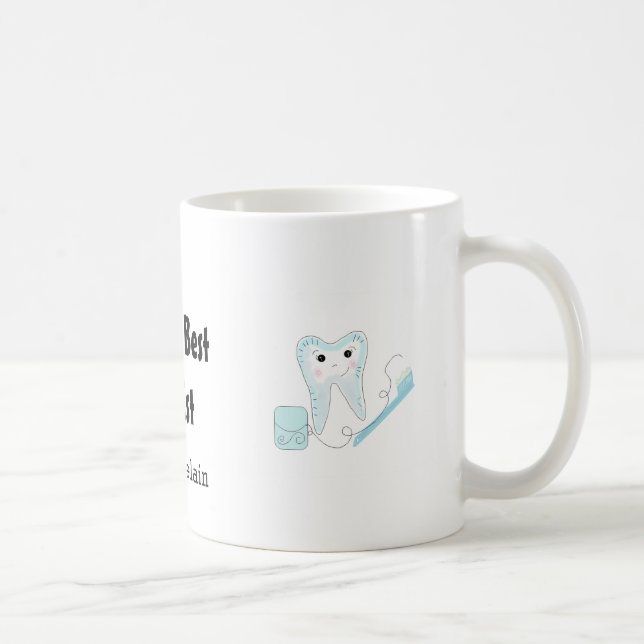 Tooth and Toothbrush World's Best Dentist Coffee Mug (Right)