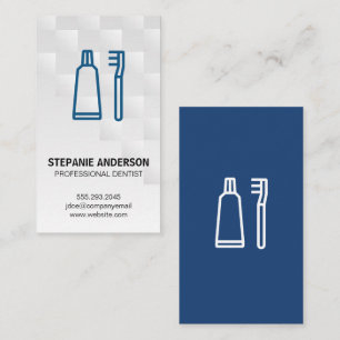 Tooth Brush and Paste   Dental Business Card