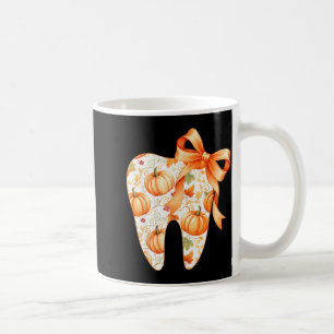 Tooth Coquette Bow Dentist Thanksgiving Dental Ist Coffee Mug