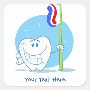Tooth (customizable) square sticker