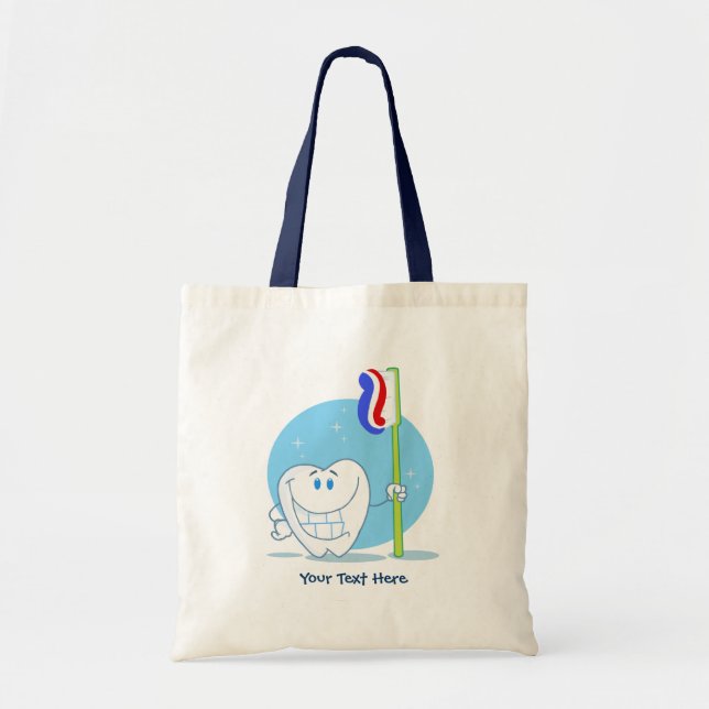 Tooth (customizable) tote bag (Front)