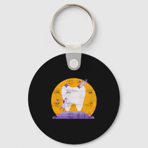 Tooth Dental Hygienist Dentist Halloween Costume Keychain