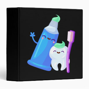 Tooth Dentist Cute Teeth Technician Hygienist Binder