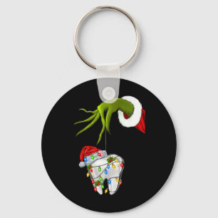Tooth Dentist Dental Istant Teeth Christmas Xmas H Keychain