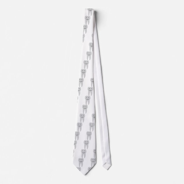 tooth dentist smile teeth tie (Front)