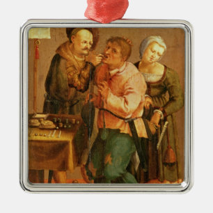 Tooth Extraction Metal Ornament