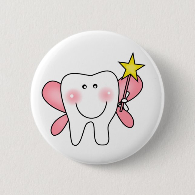 Tooth Fairy 2 Inch Round Button (Front)