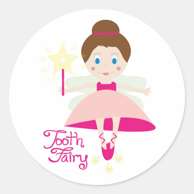 Tooth Fairy Classic Round Sticker (Front)