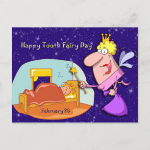 Tooth Fairy Day February 28 Postcard